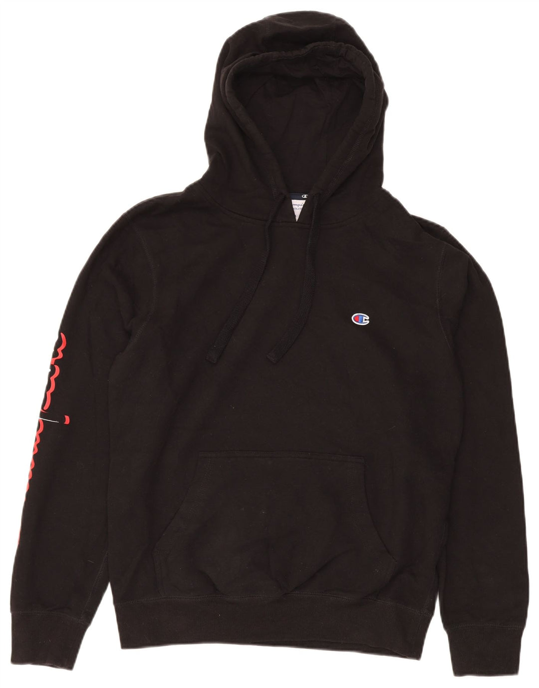 CHAMPION Pull à Capuche Graphique Homme Noir Moyen Coton