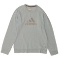 Adidas Sweat-shirt graphique pour homme en coton bleu Taille S