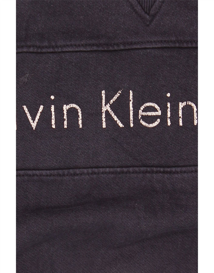 Calvin Klein Jeans Sweat-shirt graphique pour hommes, grand, bleu marine