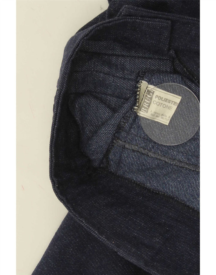 Brugi Jupe trapèze W30 pour femme en polyester bleu marine moyen