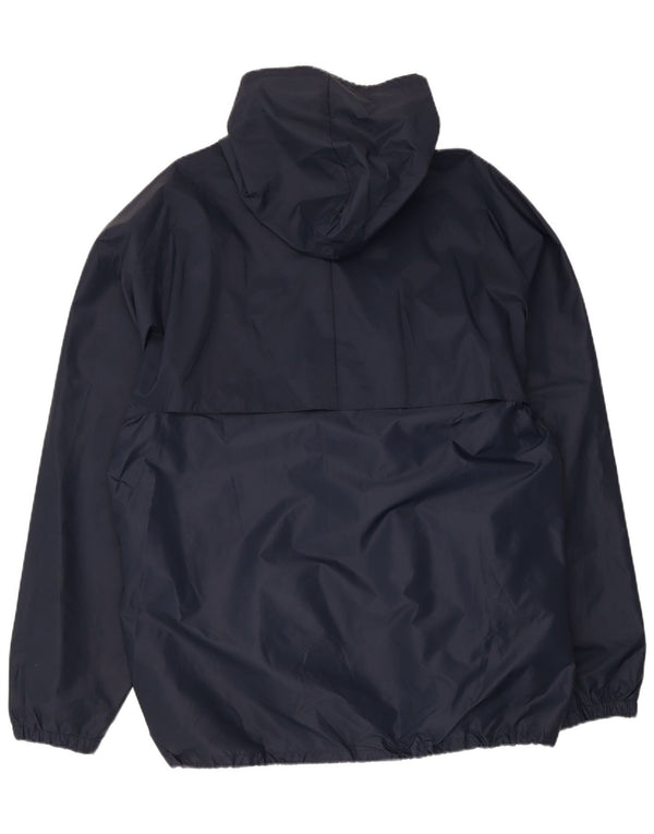 K-Way Veste de pluie à capuche pour homme UK 40 Large Bleu marine