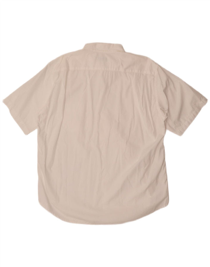 BELFE & BELFE Chemise à manches courtes pour homme 2XL Blanc Coton