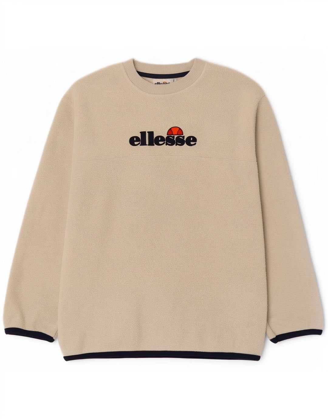 Ellesse Pull Polaire Graphique Homme Petit Beige Polyester