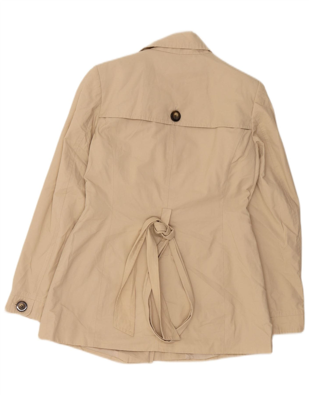 John Lewis Trench Coat Femme UK 10 Petit Coton Beige