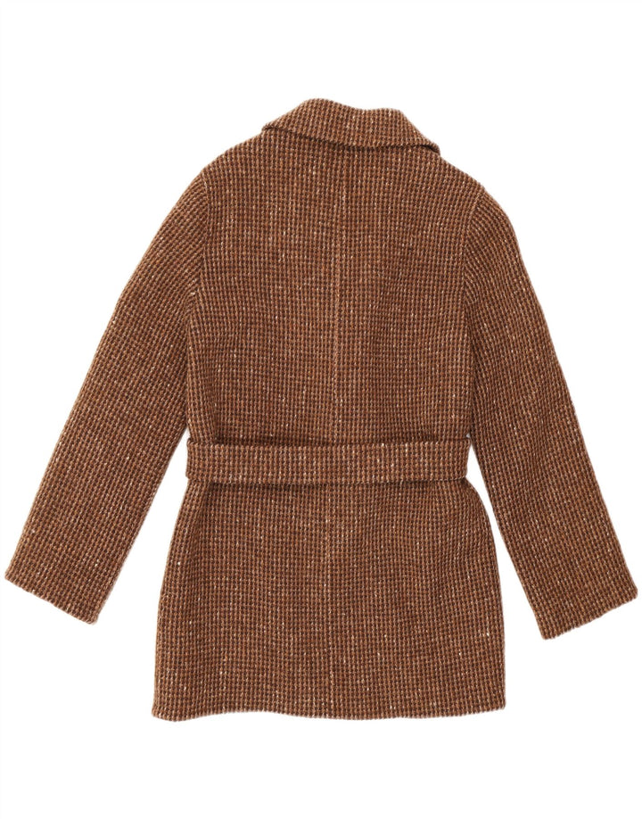 vintage Femme 1 Bouton Blazer Veste IT 44 Brun Moyen Moucheté