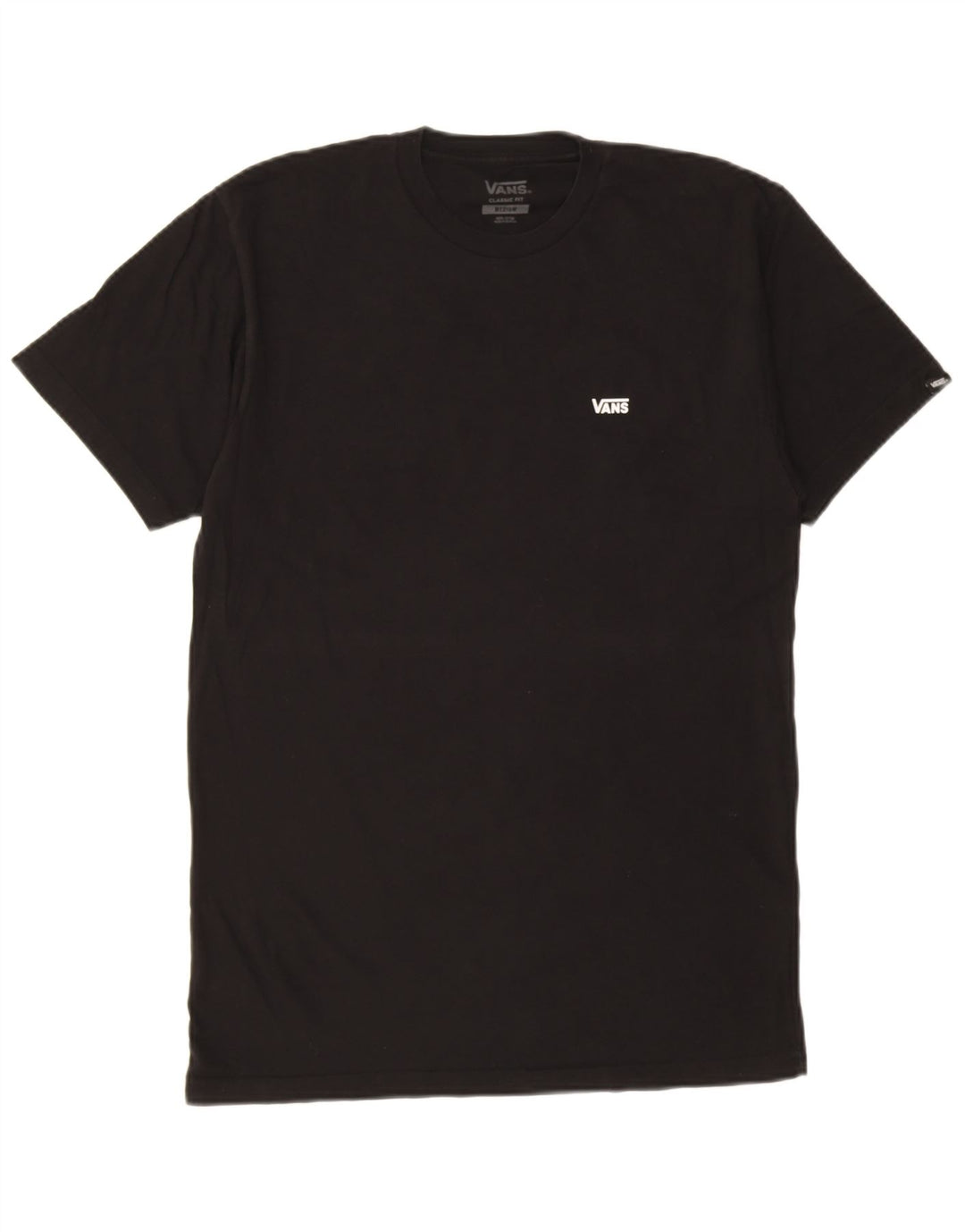 Vans T-shirt coupe classique pour homme en coton noir moyen
