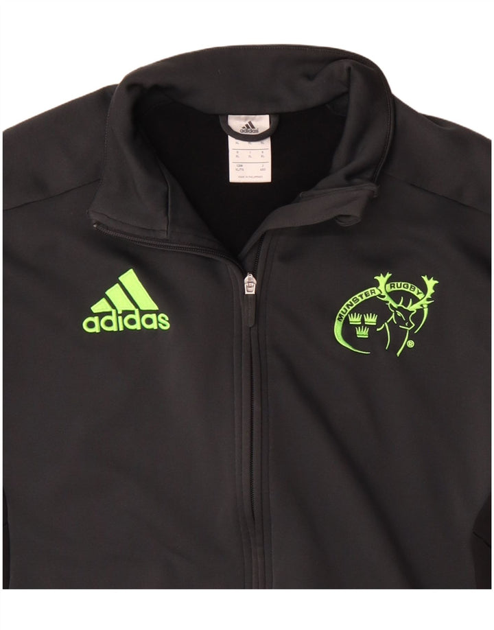 Adidas Hommes Munster Rugby Survêtement Top Veste XL Noir Polyester