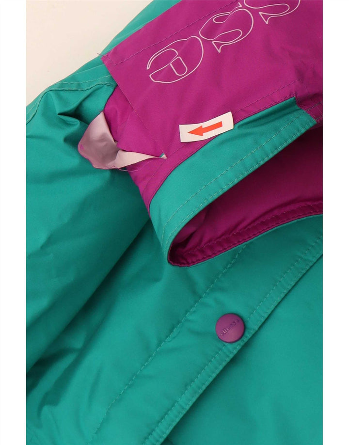 Ellesse Veste de ski à capuche graphique pour hommes IT 50 Large Green Colourblock