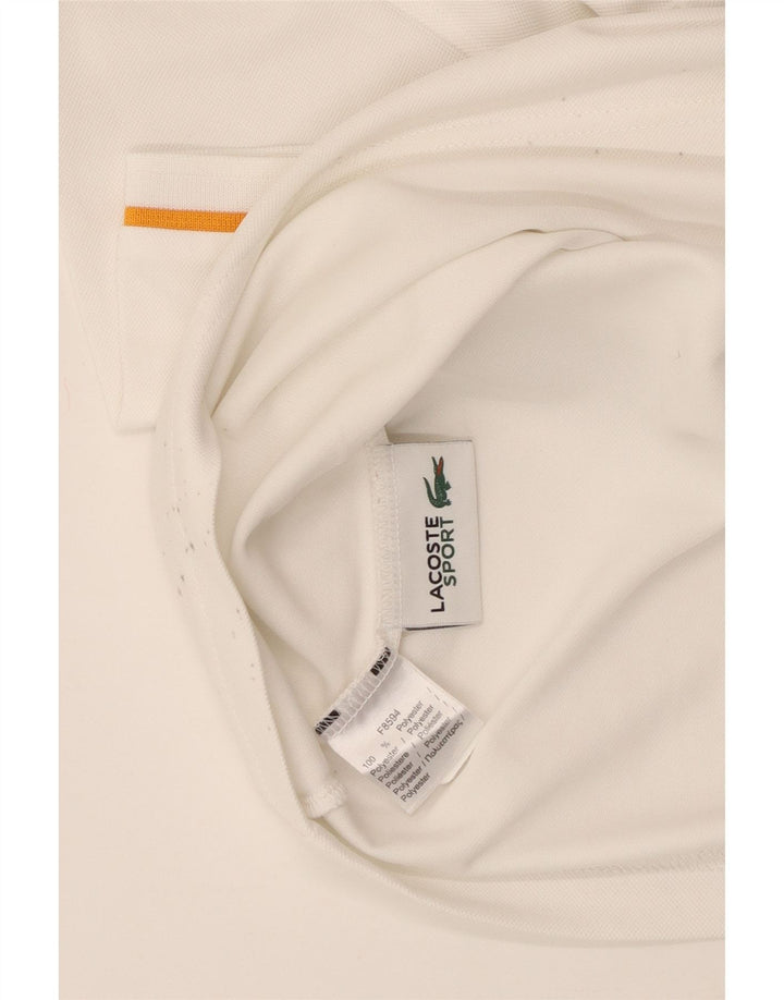 LACOSTE Polo Homme Blanc Moyen Polyester