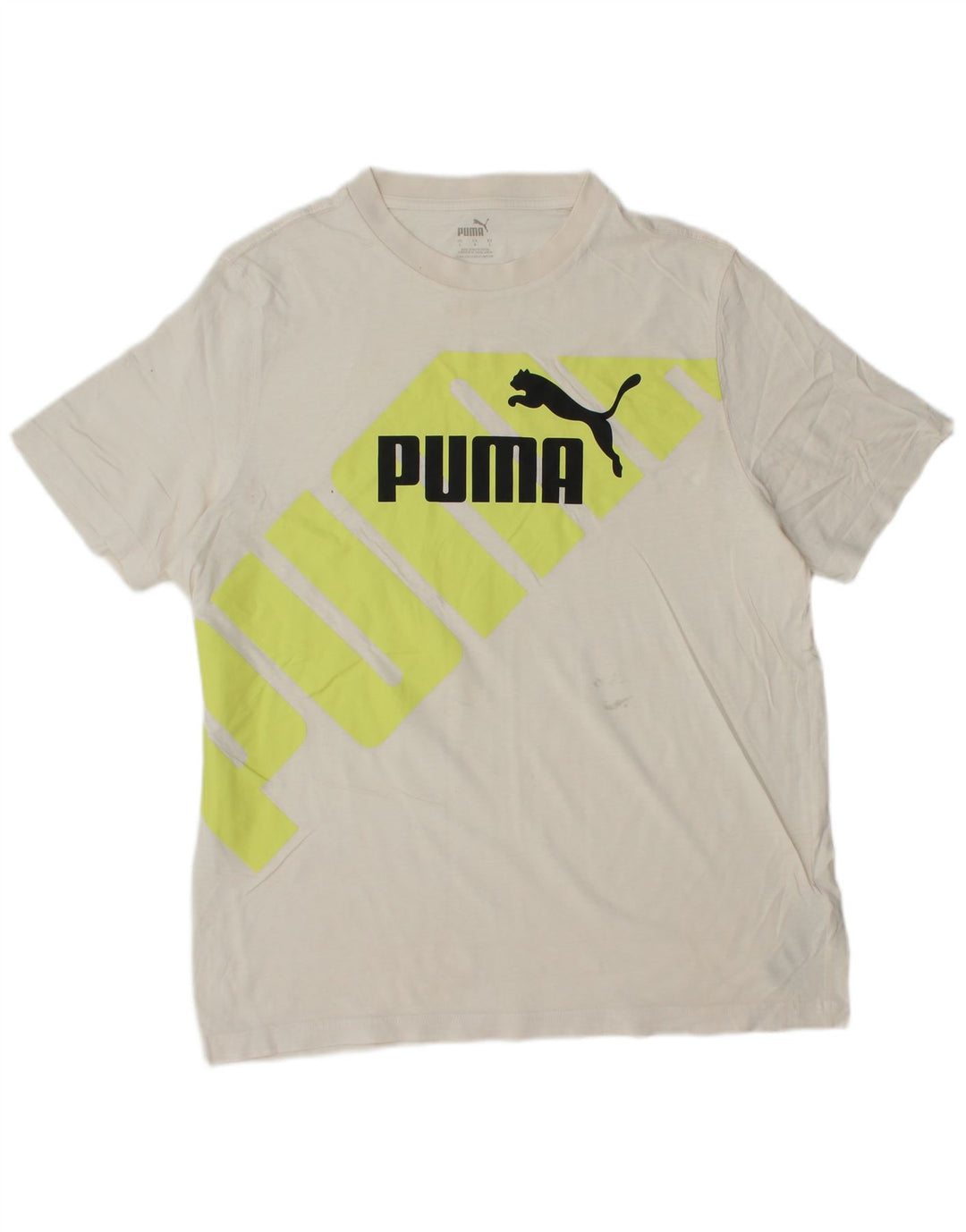PUMA T-Shirt Graphique Homme Grand Blanc