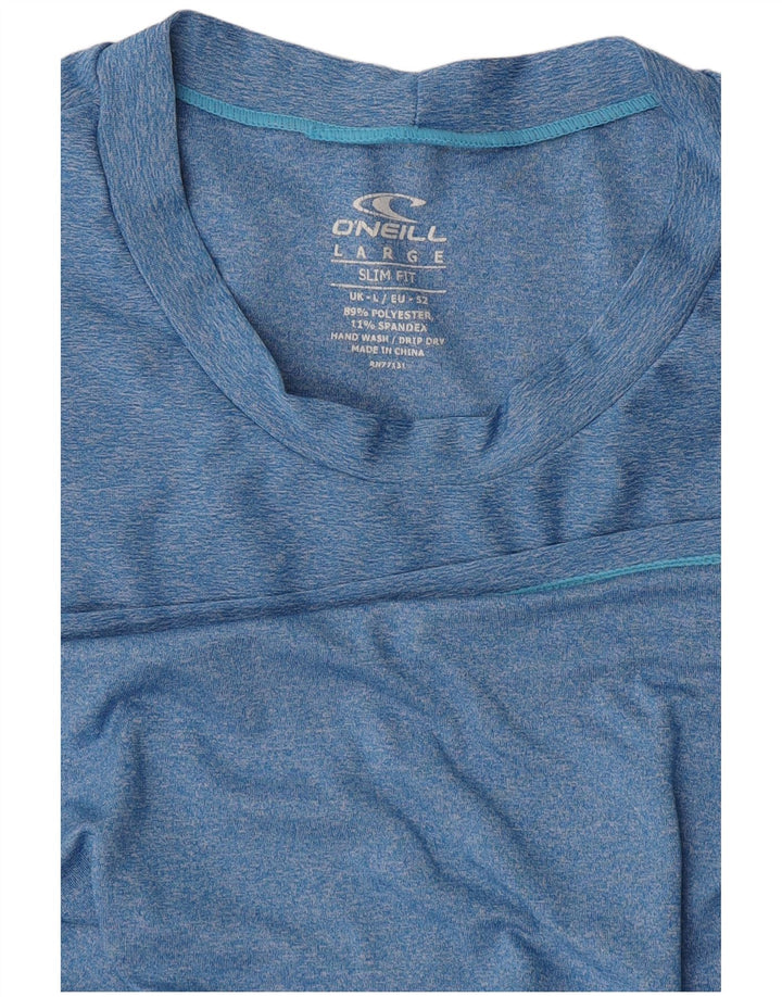 O'Neill T-shirt slim fit pour hommes, grand bleu, polyester moucheté