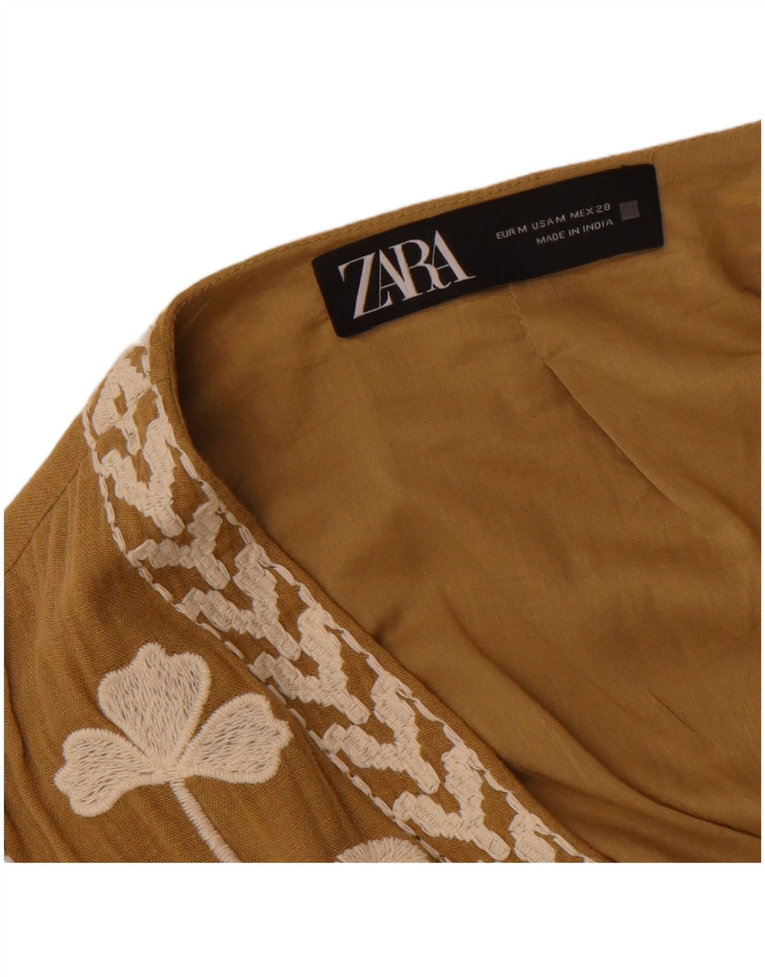 Zara Femme Gilet UK 12 Medium Beige Floral