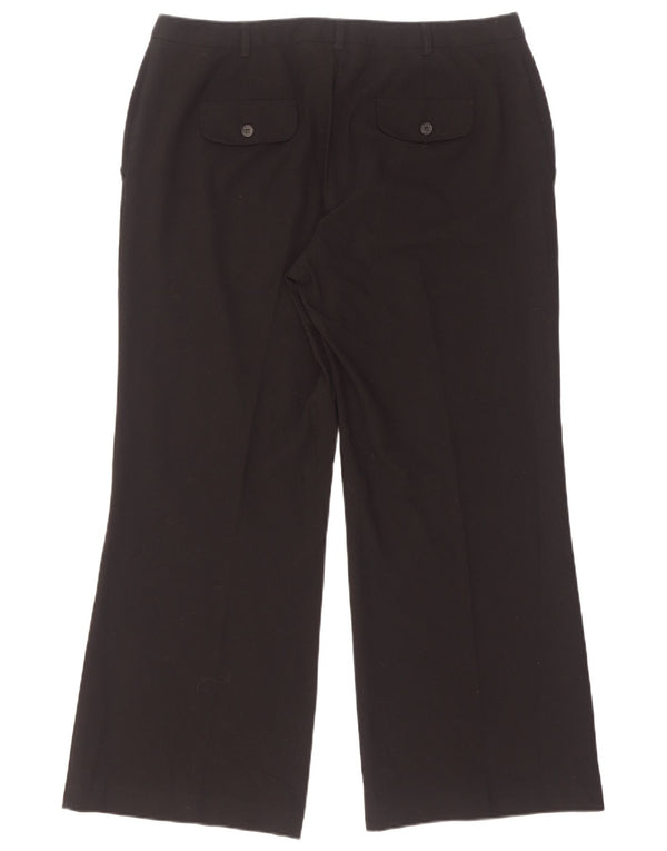 Marks & Spencer Pantalon de costume taille haute pour femme UK 16 Large W34 L28 Noir