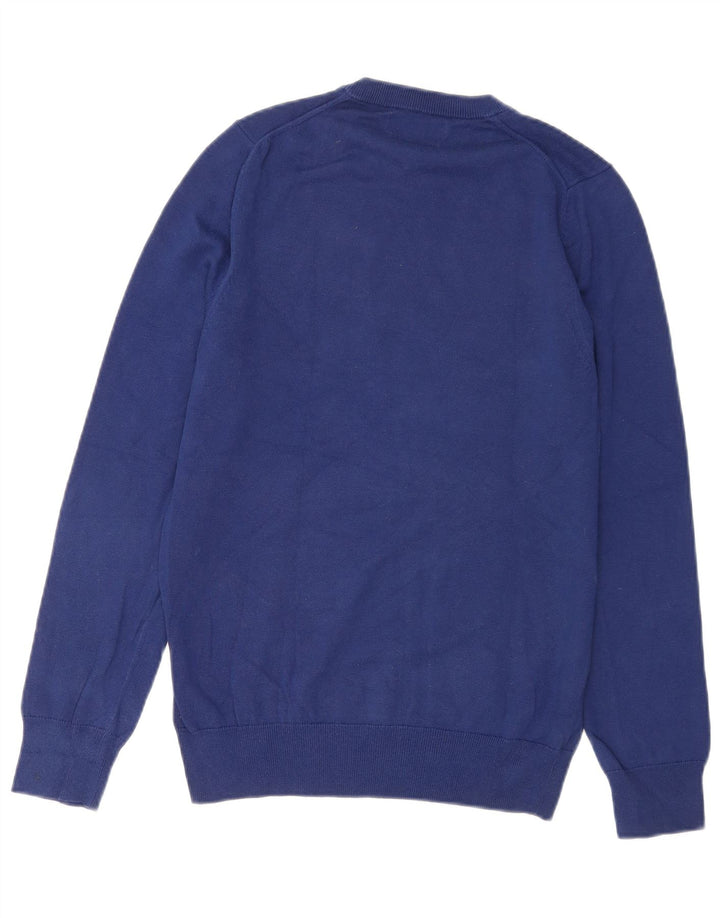 Marks & Spencer Pull à col rond pour homme en coton bleu petit