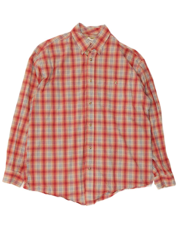 Wrangler Chemise Homme Grand Carreau Rouge Coton