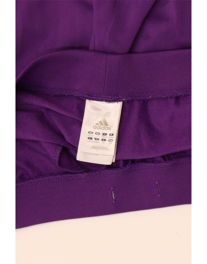 Adidas Pantalon de survêtement pour femme UK 8/10 Petit Violet Polyester