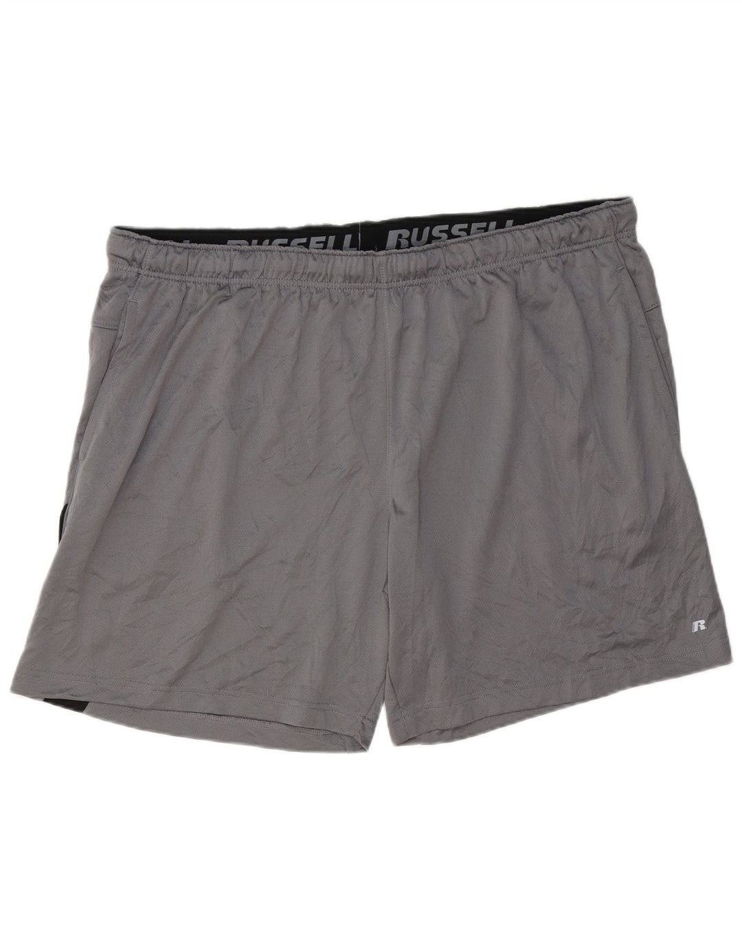 RUSSELL ATHLETIC Short de sport pour homme 3XL Gris Colorblock Polyester
