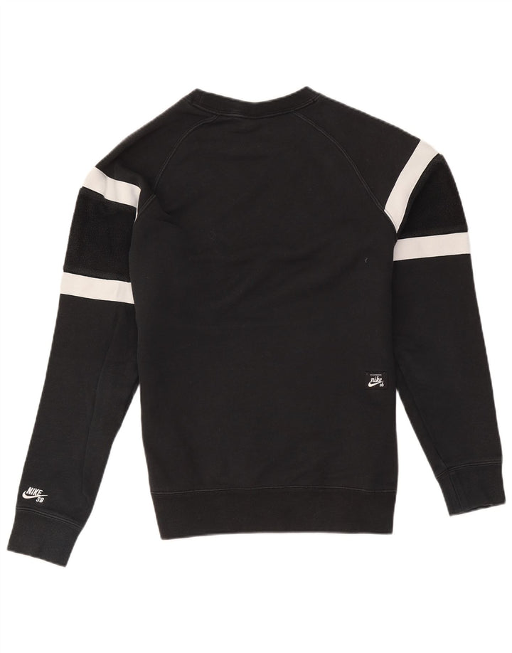 Nike Sweat-shirt pour homme en coton color block Noir Taille S