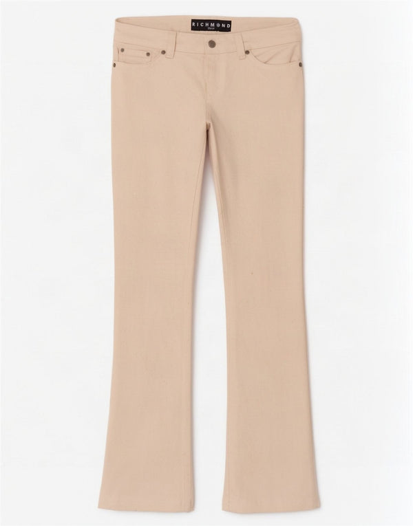 Jean droit femme Richmond W29 L33 coton blanc