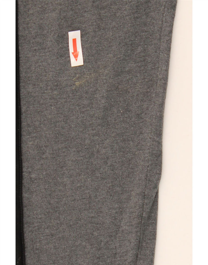 ADIDAS Leggings Femme UK 8/10 Petit Gris Coton