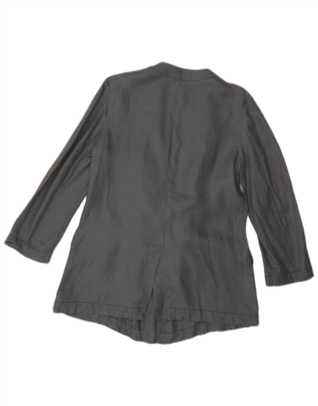 Veste Blazer Femme Emporio Armani IT 42 Lin Bleu Moyen