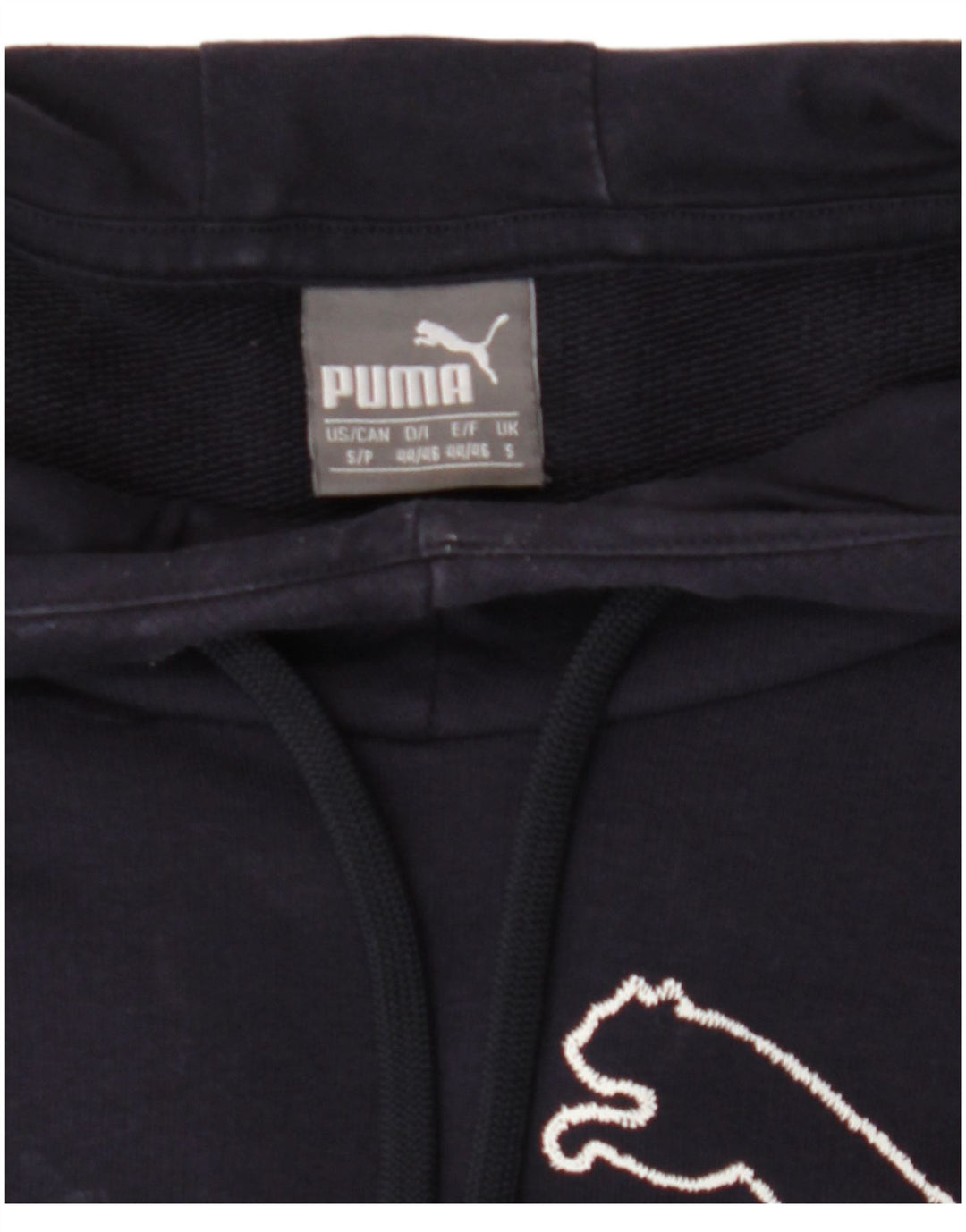 PUMA Mens Graphic Hoodie Jumper Small Navy Blue