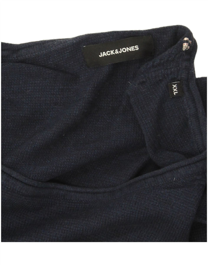 Jack & Jones Haut à Manches Longues Homme Bleu Marine 2XL