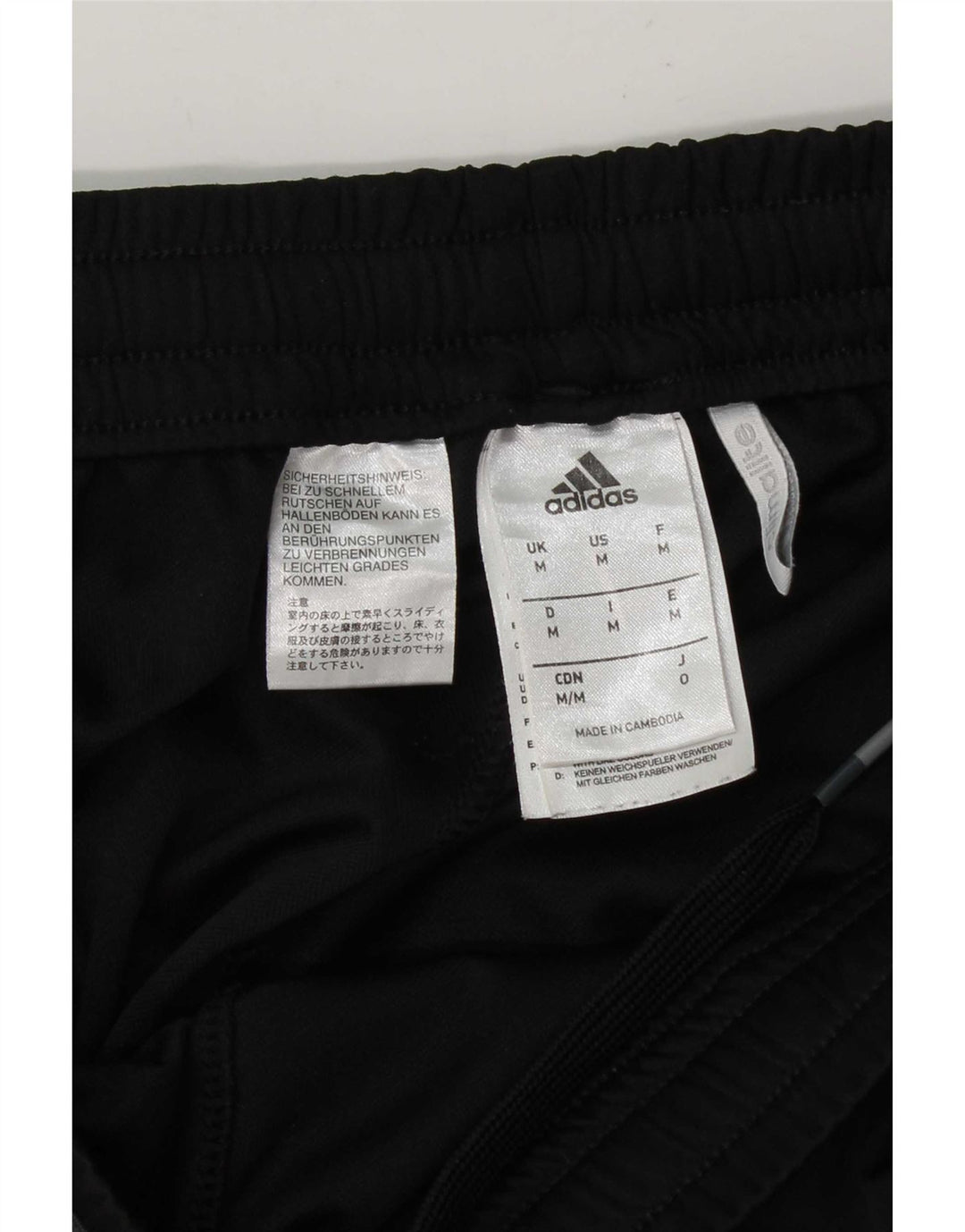 Adidas Short de sport pour homme en polyester noir moyen