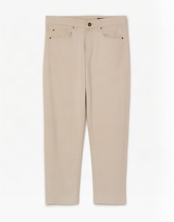 Marks & Spencer Jean court pour femme UK 12 Medium W28 L21 Coton blanc cassé