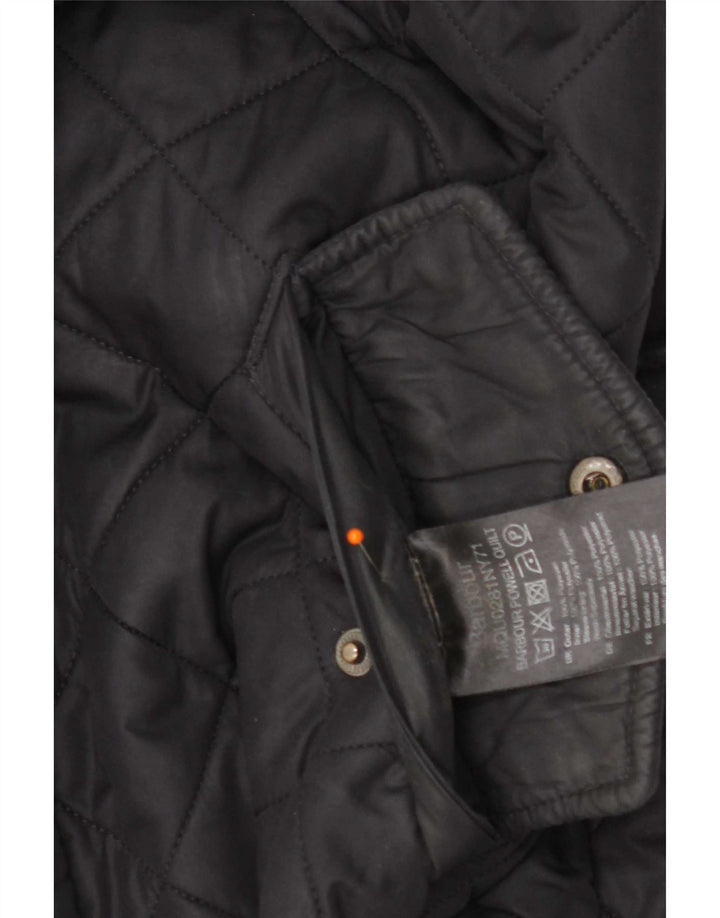 Barbour Veste matelassée pour homme UK 36 Petit Bleu Marine Polyester