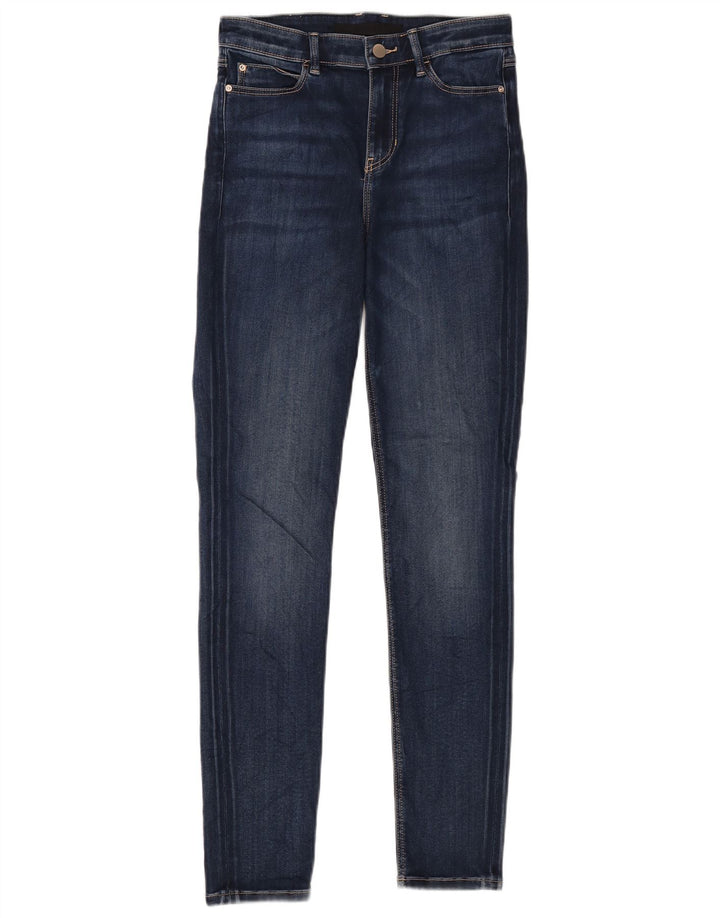 GUESS Jean skinny femme W28 L29 bleu marine en coton