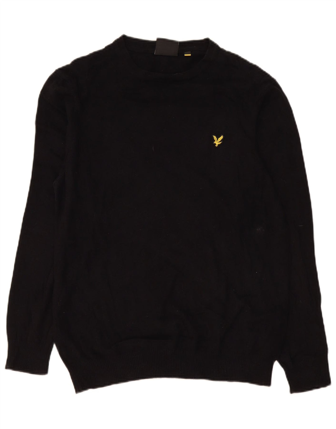 Lyle & Scott Pull Col Rond Homme Noir Moyen Coton