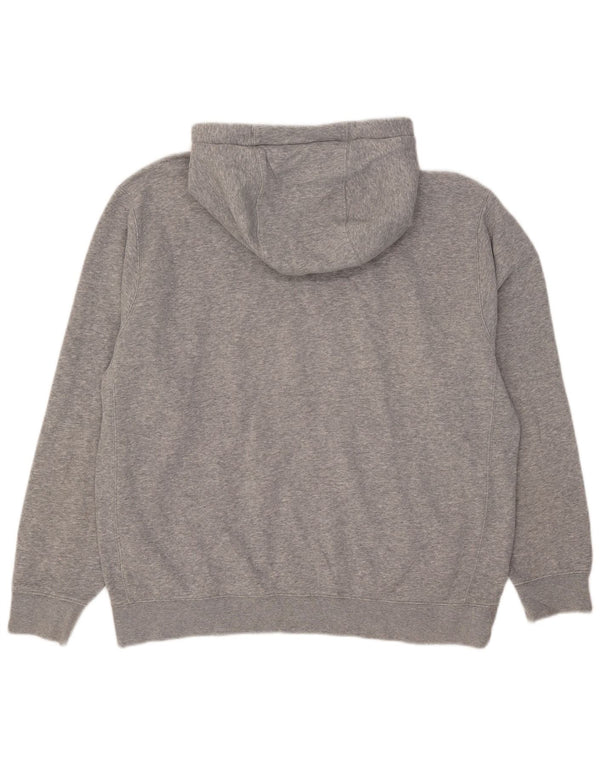 Nike Pull à capuche pour homme en coton moucheté Gris Taille L