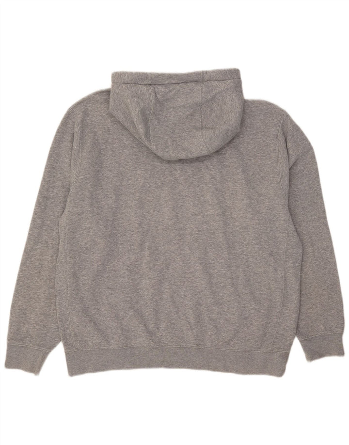 Nike Pull à capuche pour homme en coton moucheté Gris Taille L
