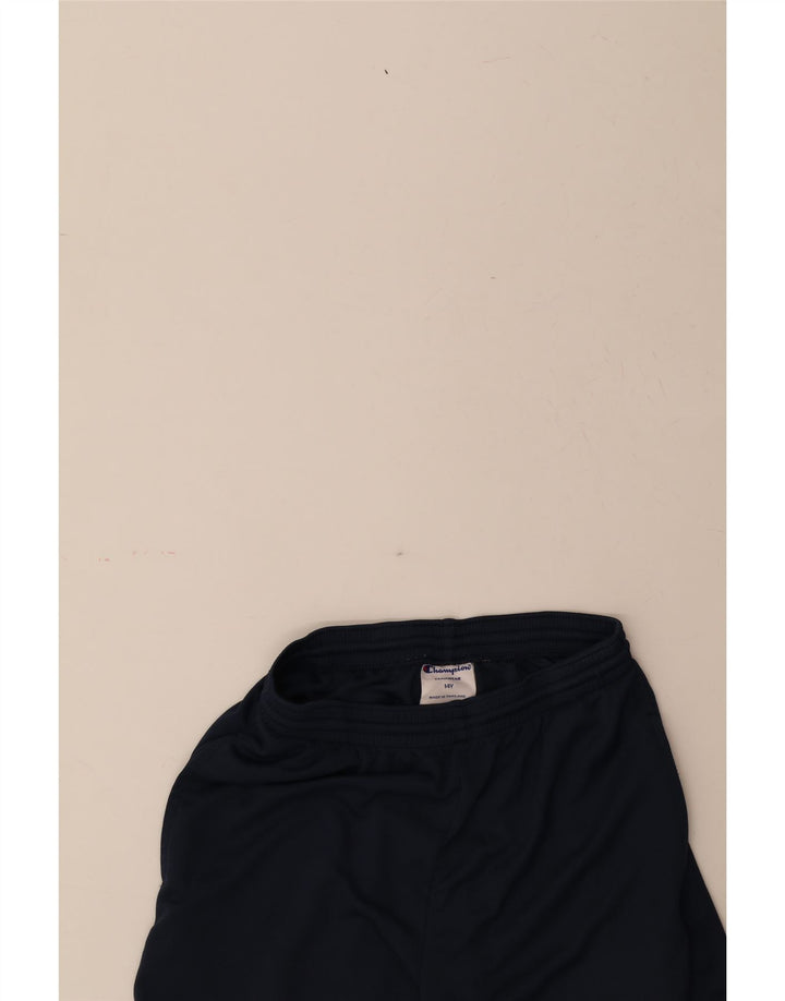 CHAMPION Boys Sport Shorts 13-14 Years Navy Blue Polyester Vintage Champion and Second-Hand Champion from Messina Hembry 