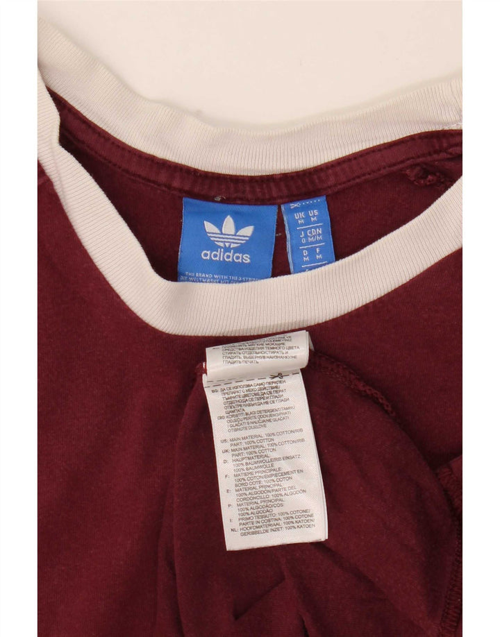 Adidas T-Shirt Homme Top Coton Bordeaux Moyen