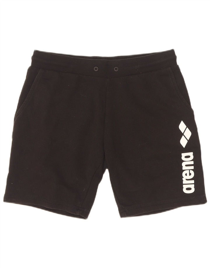 Arena Short de Sport Graphique Femme Petit Noir Coton
