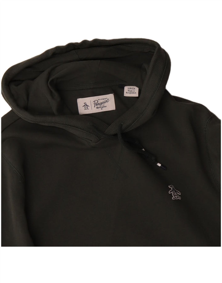 PENGUIN Pull à capuche pour homme en coton vert petit
