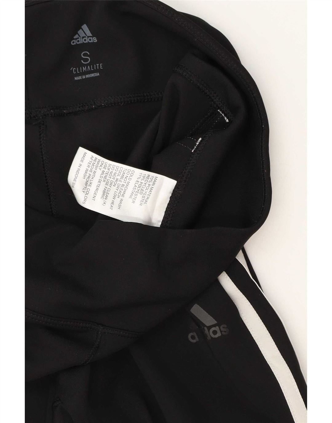 Adidas Climalite Leggings UK 8 Small Noir Polyester