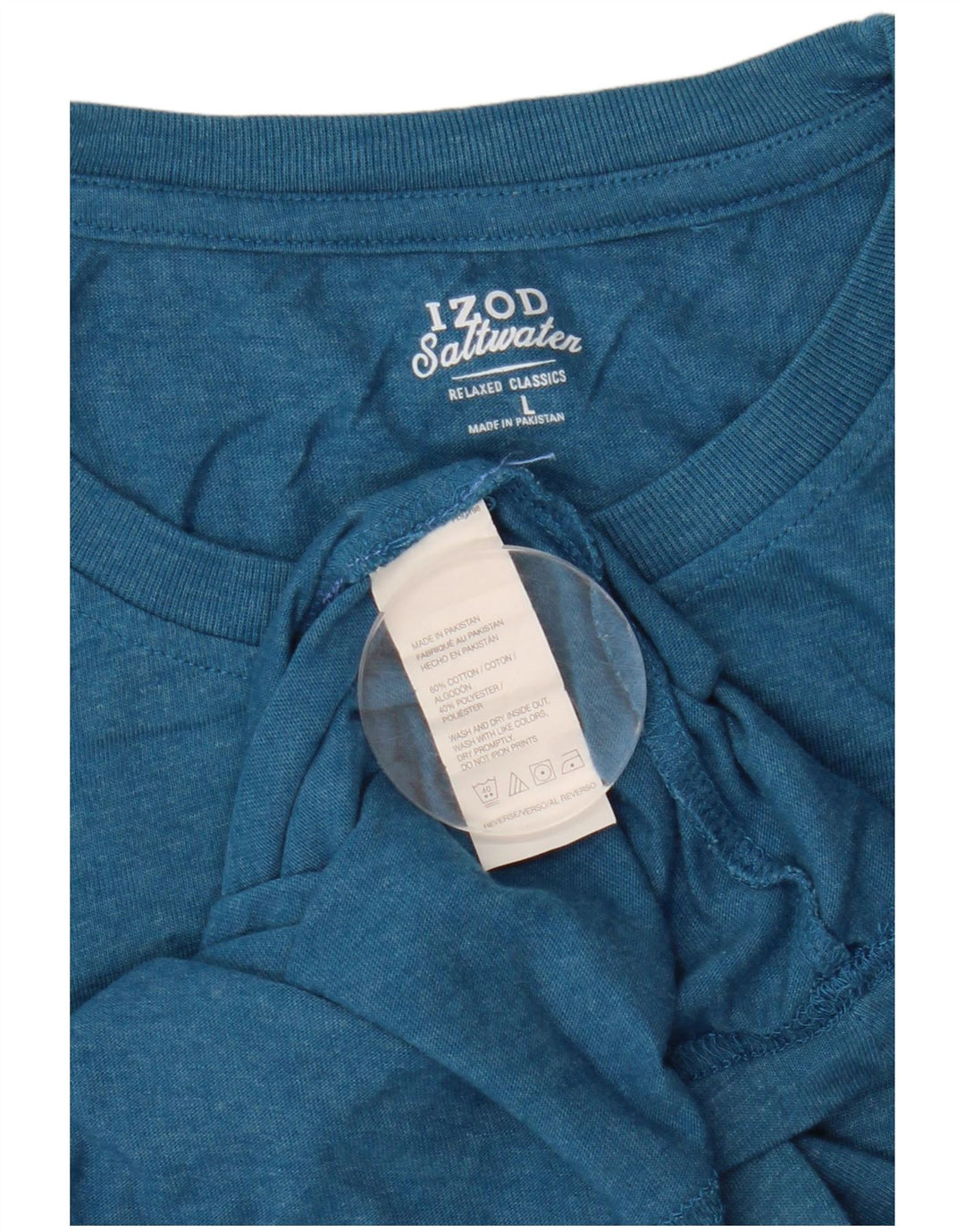 Izod T-Shirt Graphique Eau Salée Homme Grand Bleu Coton