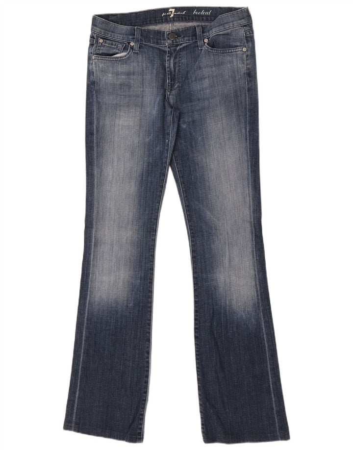 7 For All Mankind Jean Bootcut Femme W28 L33 Bleu Coton