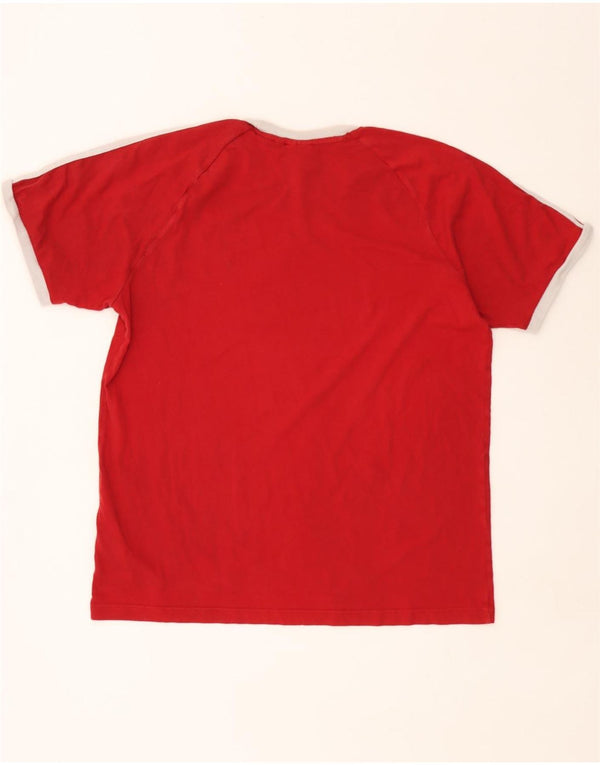 Adidas T-Shirt Homme Top XL Rouge Coton