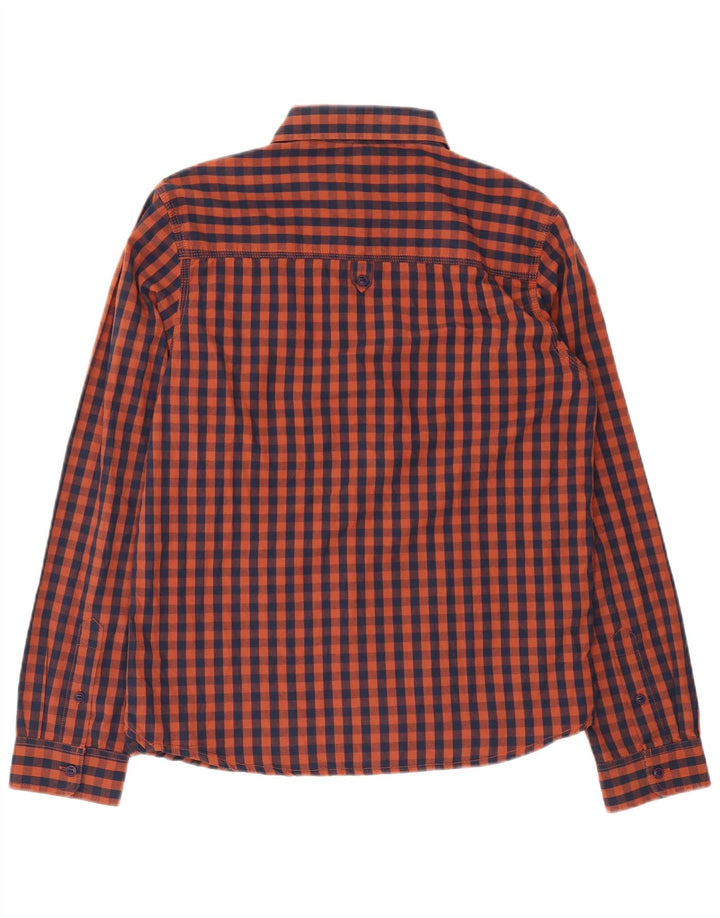 Chemise Homme Weird Fish Coton Vichy Marron Moyen