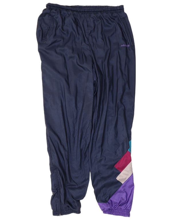 Adidas Pantalon de survêtement pour homme Taille L Bleu marine Colourblock