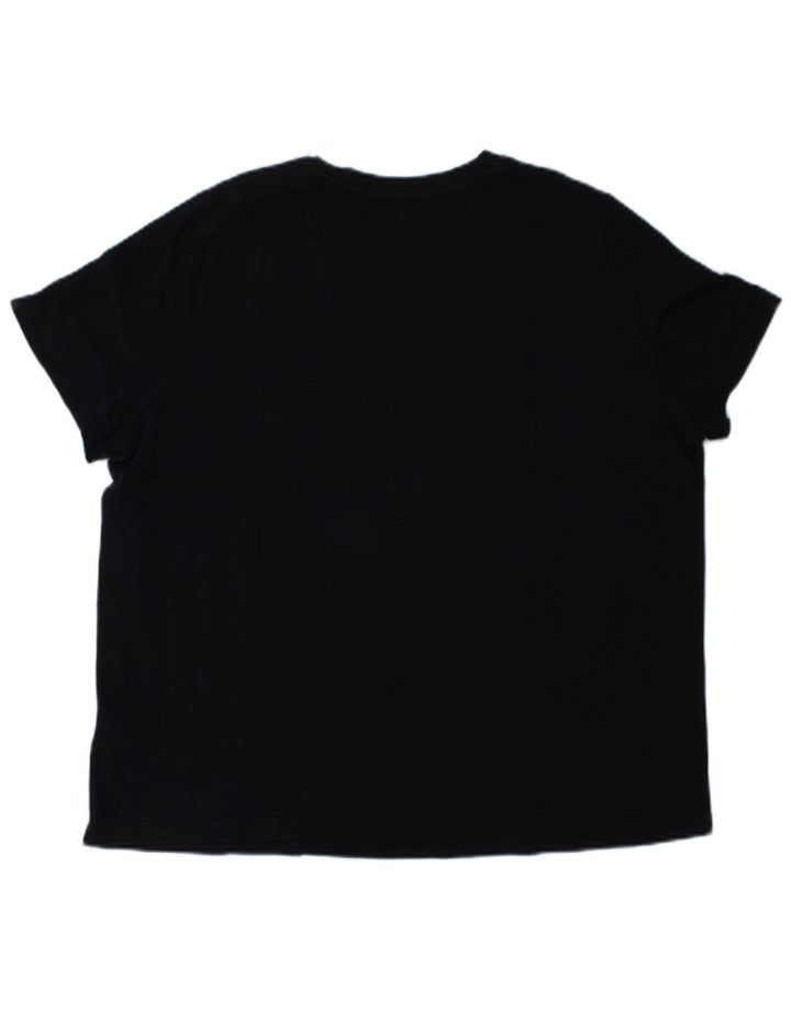 TOMMY HILFIGER T-Shirt Graphique Femme UK 18 XL Bleu Marine Coton