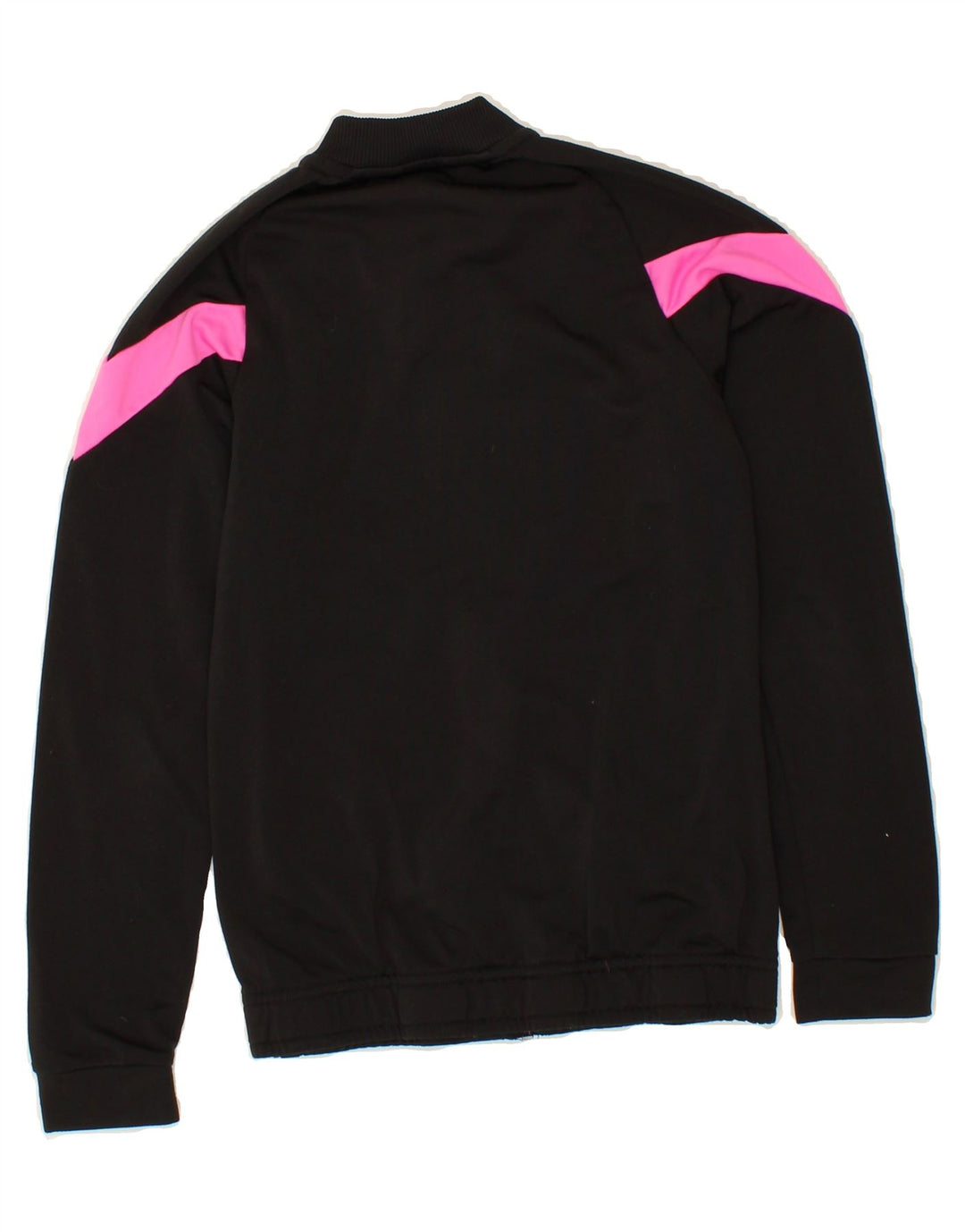 PUMA Girls Tracksuit Top Jacket 11-12 Years Black Colourblock Polyester Vintage Puma and Second-Hand Puma from Messina Hembry 