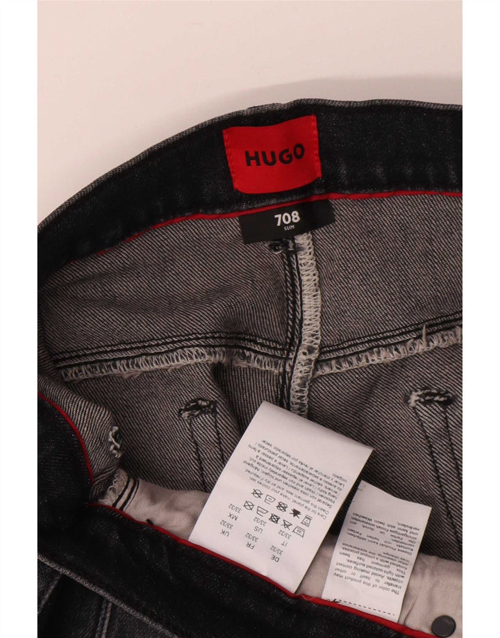 Hugo Boss Jean slim W33 L29 en coton noir pour homme
