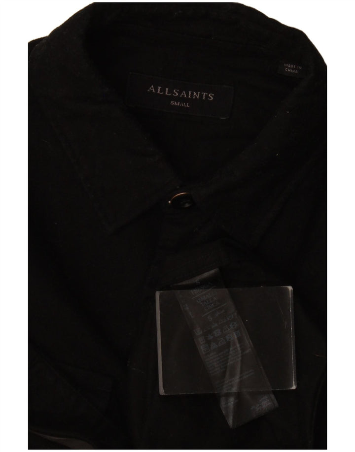All Saints Chemise Homme Petit Noir Coton