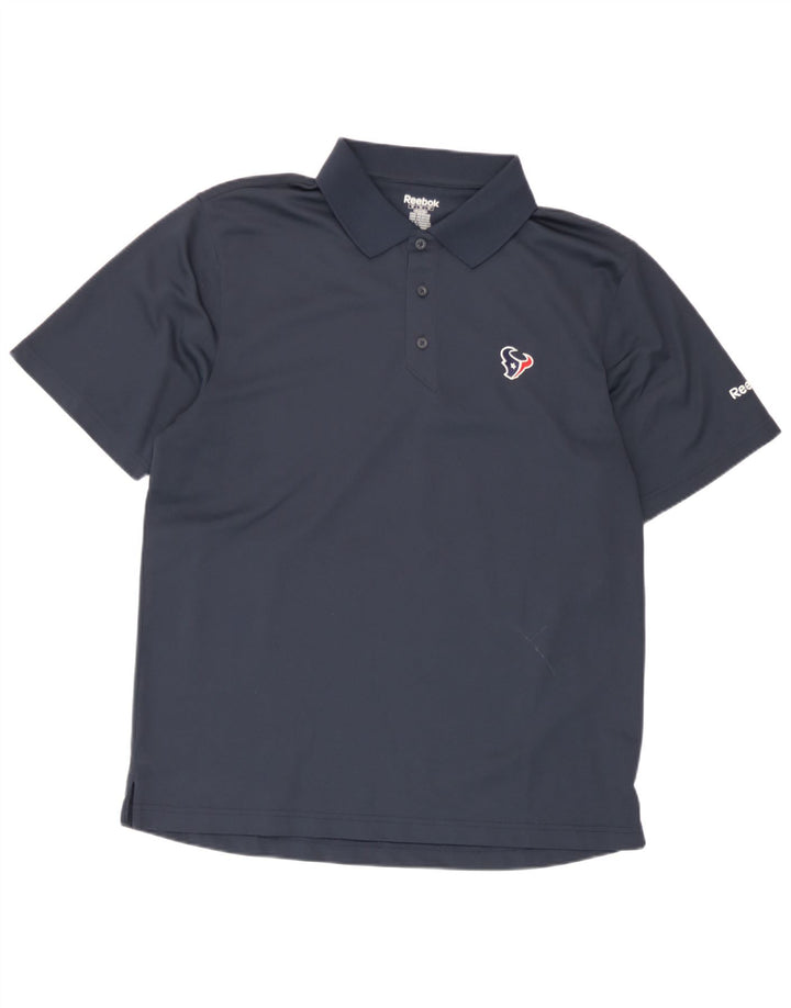 Reebok Polo Houston Texans Homme Bleu Marine Moyen Polyester