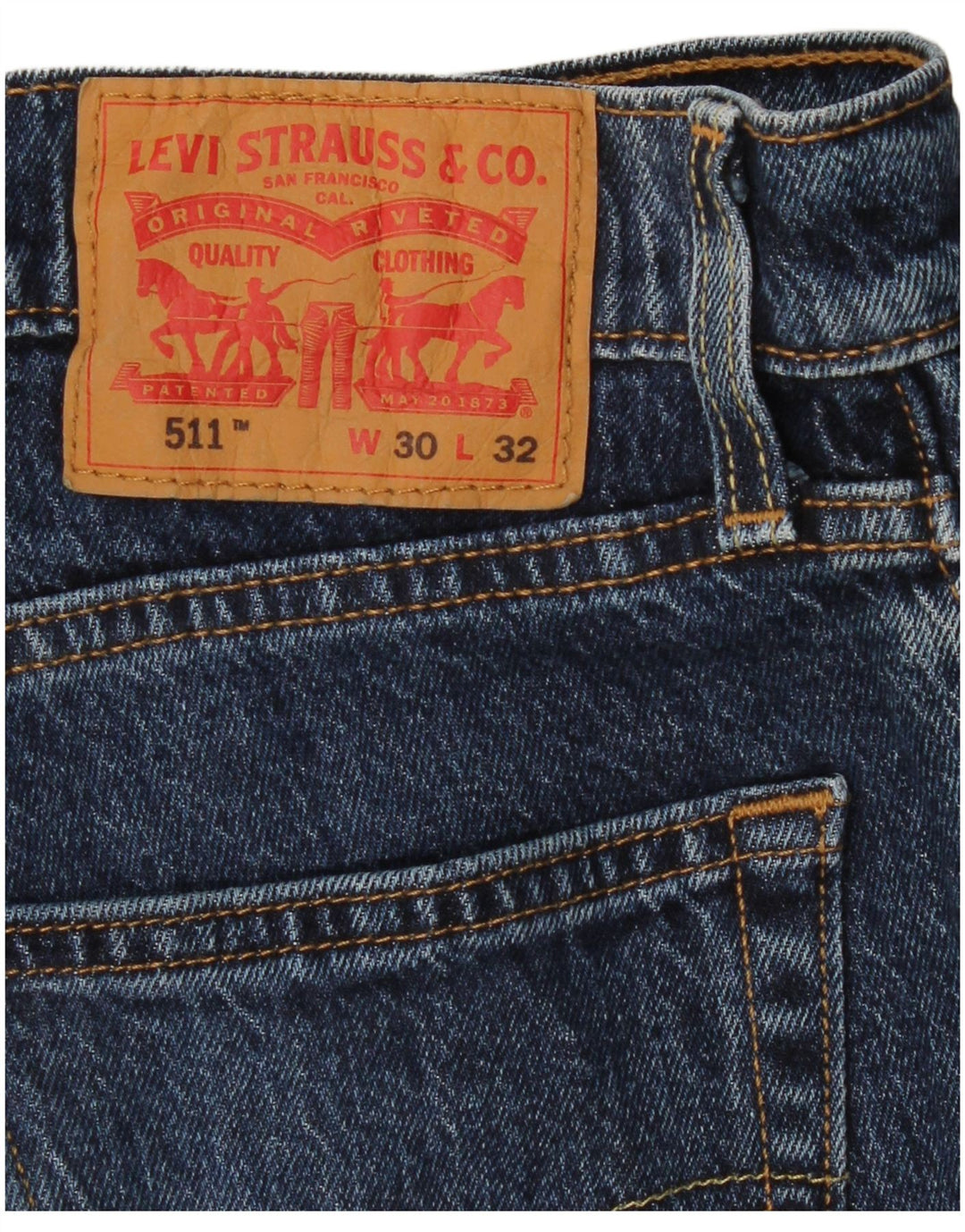 LEVI'S Jean Slim 511 Homme W30 L28 Bleu Coton